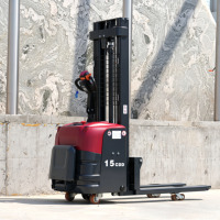 1.5Ton 2Ton 3Ton Lithium Battery Electric Stacker 3 Stage Mast 7m Lifting Height Warehouse Pallet Stacker Heavy Duty CE