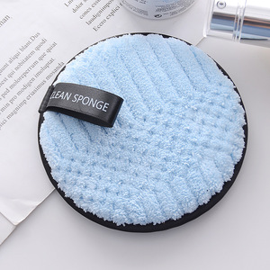 Éponge nettoyante pour le visage en microfibre Tampons démaquillants réutilisables lavables Votre logo Décapant magique acceptable pour le maquillage en poudre - Product Image 5