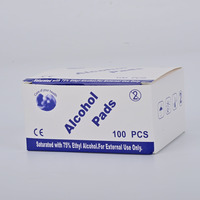 Kit d'urgence essentiel : Lingettes d'alcool éthylique à 75 %, emballage jetable, tampons non tissés 3x6cm, 100 pièces