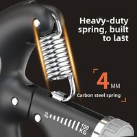 Meilleurs Grippers de Main Électriques Numériques Réglables en Acier Métallique pour Exercices des Bras, 3 Niveaux de Force, Noir, Vente en Gros