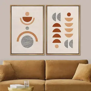 Soggiorno decorativo Nordic Wall Decor Canvas Boho Art Prints Poster pittura bohémien geometrica astratta