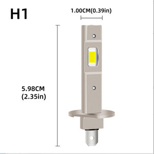 H1 H3 LED 헤드라이트 전구 미니 55W CSP 자동차 헤드램프 팬리스 라이트 자동 다이오드 안개등 12V 6000K 자동차용 - Product Image 4