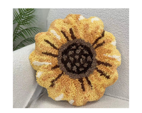 Oreiller en forme de tournesol en peluche tissée douce personnalisée au quotidien, imperméable, décoratif, nouveau design