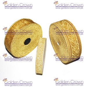 Tresse de sécurité en gros coupe fil de Mylar de fil d'or | Tresse métallique d'or | Mylar d'or - Product Image 2