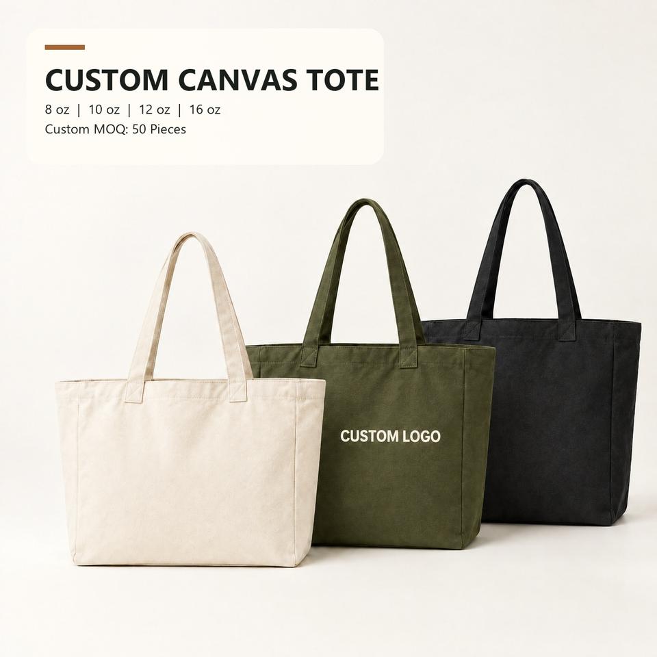 Custom Extra-large Canvas Tote Bag, Letter Print Shopping Bag with Hand ...