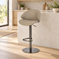 Tabourets de bar rembourrés de luxe pour cuisine, chaises de bar hautes avec dossier pour comptoir de cuisine