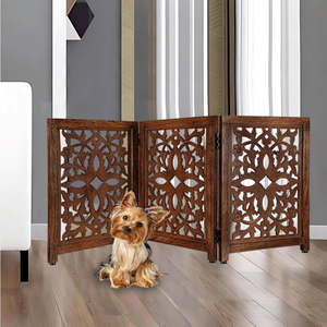 Clôture pliante sculptée <span class=keywords><strong>pour</strong></span> <span class=keywords><strong>chien</strong></span>, idéale <span class=keywords><strong>pour</strong></span> <span class=keywords><strong>escalier</strong></span> et décoration intérieure, vente en gros usine. - Product Image 1