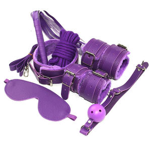 Jeux érotiques pour adultes BDSM, jouets sexuels, kit de bondage, harnais <span class=keywords><strong>en</strong></span> cuir, menottes, bandeau pour les yeux, collier, fouet, SM, bondage masculin et féminin, jouets sexuels - Product Image 6
