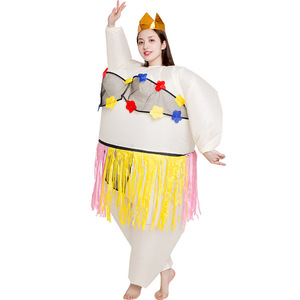 Havaya uçurmak kostüm Cosplay parti bale Samba dans süslü elbise cadılar bayramı şişman elbise yetişkin erkekler kadınlar için şişme kostüm