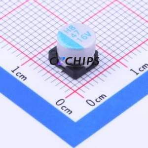 OCV470M1CTR-0606 ตัวเก็บประจุแบบแข็ง SMD, ขนาด D6.3xL5.9 มม. ( ความจุ: 47uF ) ( ความแม่นยำ: 20% แรงดันไฟฟ้าที่กำหนด: 16V ) - Product Image 1