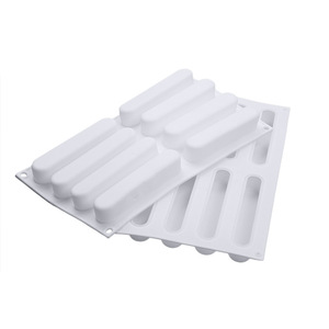 <span class=keywords><strong>Moule</strong></span> en Silicone en forme d'éclair 3D à 8 cavités pour la cuisson de gâteaux, <span class=keywords><strong>moule</strong></span> en Mousse de Silicone pour Dessert français - Product Image 6