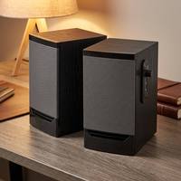 Altavoz de Escritorio de Tamaño Mini con Gabinete de Madera, Alimentación USB para PC de Escritorio, Altavoz de Computadora de 2.0 Canales
