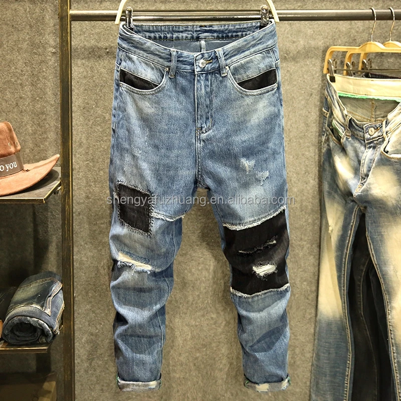 factory wholesale new european & american business men's jeans fashion male jean pants