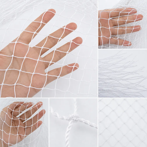 Filet de pêche en polyester blanc AEROKUN 210D/9Ply, mailles multiples, profondeur 400M, longueur 70Yards, filet de pêche personnalisé en gros - Product Image 5