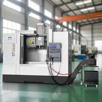 Machine de fraisage CNC verticale Fanuc, magazine d'outils 24T, broche BT40, table rotative automatique 3 axes, robuste, technologie allemande