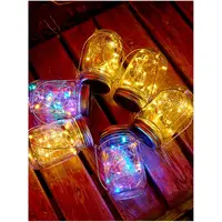 Bouteille en verre avec LED, ml, cadeau portable, couleur de lucioles, décoration féerique, lampara, néon, signe de noël, bande lumineuse