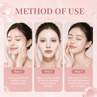 Masque facial bio-collagène transparent hydratant et nourrissant en profondeur pour une peau éclatante en une nuit