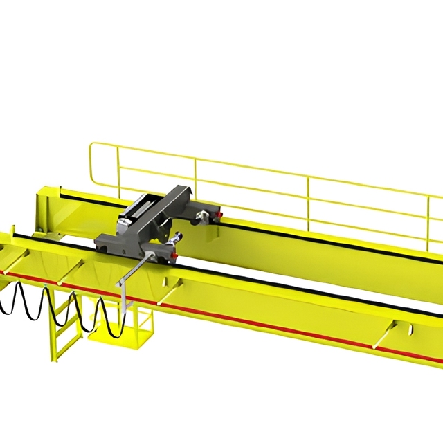Double Girder Overhead Crane Electric Hoist Motor Ground/Remote Control 20 Tons Max Lifting Load Construction Workshops 20/25m