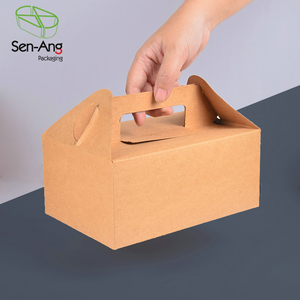 Caja de pastel de boda rectangular de tamaño personalizado revestimiento UV embalaje al por mayor para alimentos enlatados comida de boda con ventana transparente - Product Image 4