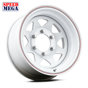 ล้อแม็กซ์อลูมิเนียมสีขาว SPEED MEGA ดีไซน์ 5 ก้าน สำหรับรถยนต์นั่งส่วนบุคคล ปรับปรุงรุ่นใหม่ ผลิตจากชิ้นเดียว - Product Image 1