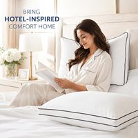Oreiller de cou moderne en fibre de polyester, respirant et doux, avec soufflet, pour dormeurs sur le côté, le dos ou le ventre – OEM/ODM