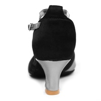 Chaussures de danse de salon argentées 806, talon de 5 cm, chaussures de danse latine