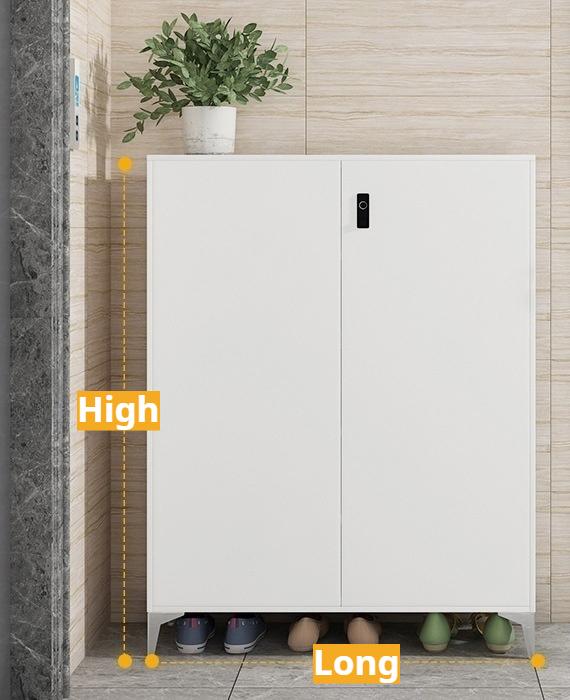 Modello di impronte digitali bianco avorio-80cm Bi-fold