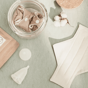 Toalla Sanitaria Reutilizable de Tela con Alas, Lavable, de Alta Absorbencia, Marca Cyclo - Product Image 1