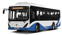 Bus électrique articulé à plancher bas Sunwin IEV18 Classic 18m, 150 places, CATL 149kWh, zéro émission, transport en BRT