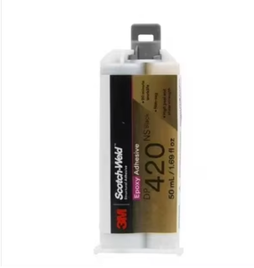 Adhésif structurel haute résistance à durcissement rapide gris-blanc Dp420, résine époxy bicomposante, grade de viscosité ISO VG 15 - Product Image 1