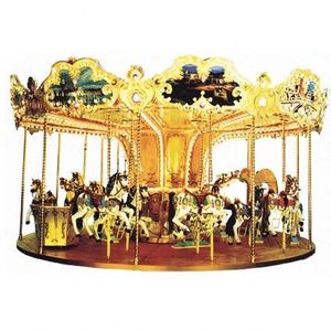 Armor <b>Carousel</b> Kids Merry Go Round Amusement Park Double Decker 38 Seats for Sale - Product Image 4