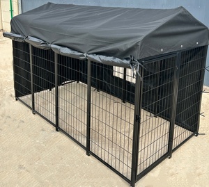 Heavy Duty grande cane all'aperto gabbia per animali domestici saldato filo <span class=keywords><strong>Pet</strong></span> stabulario/<span class=keywords><strong>Pet</strong></span> Dog recinzione gabbia del canile/con copertura impermeabile - Product Image 4