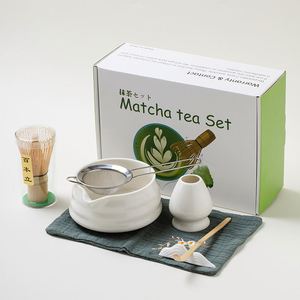 Custom Luxury Traditional 5-Piece Japanese Ceramic Teaware With <b>Matcha</b> Bowls for Coffee & <b>Tea</b> Gift <b>Set</b> - Product Image 4