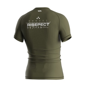 Rashguard MMA pour hommes noir, respirant, extensible, 85 % nylon, 15 % élasthanne, soutien musculaire pour l'entraînement de grappling - Product Image 4