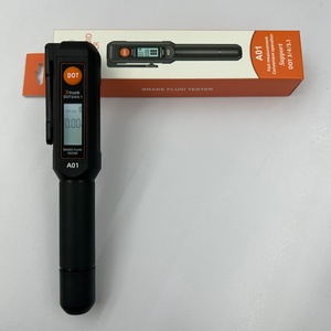 Auto Brake Liquid Oil Mini Tester Pocket Brake Fluid Detector Tool Metal Probe With Display Screen Indicator <b>Light</b> - Product Image 2