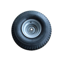 Roue gonflable en caoutchouc de grande taille 20x10.00-8, moyeu métallique, motif pelouse, capacité de charge de 100 à 200 kg, garantie 1 an
