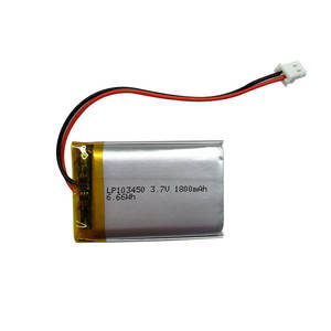 <span class=keywords><strong>LP103450</strong></span> 3.7v 1800mah充電式リチウムポリマーバッテリー - Product Image 1