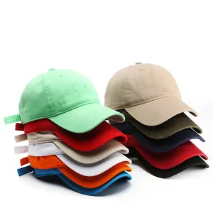 New Design Dad Hat Custom Embroidery Logo Unisex Adjustable Cotton Customized 6 Panel Fitted Plain Sport Baseball Cap Hats