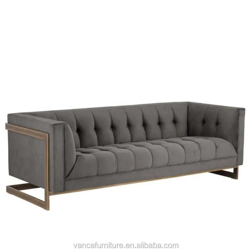 Premium Fluwelen Sofa Master Ontwerp Retail Winkel Meubels Ontspannen Bench Sectionele Fauteuil Sofa Set