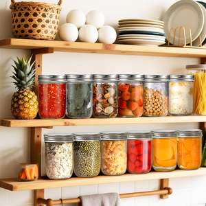 Tarros de cristal para caviar, salsa picante y mermelada de 120ml, 200ml, 250ml, 300ml, 350ml, 400ml, 450ml, 600ml, 650ml con tapa de hojalata enrollada - Product Image 3