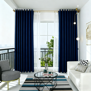 Rèm cửa chắn sáng polyester cao cấp, cách nhiệt & chống cháy, kiểu sóng, dành cho phòng ngủ/phòng khách, sử dụng quanh năm - Product Image 1