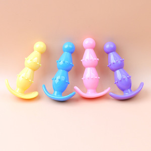ปลั๊กเสียบก้นรูปดอกเดซี่แบบลูกปัดลอยได้ ทำจาก TPE นุ่ม สีสันสี่สี สำหรับผู้ใหญ่ - Product Image 4