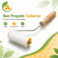 Imkerei-Honig-Entdeckelungsroller mit Holzgriff, Kunststoff-Nadelroller, Propolis-Erntegerät für Bienenzucht