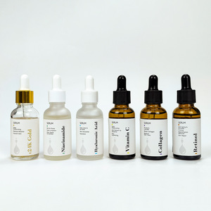 Personalizada vitamina C Retinol Niacinamida ácido hialurónico puro colágeno 24 K 24 K oro HIDRATANTE PIEL aligeramiento cara suero - Product Image 4