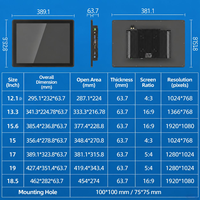 7/8/10. 1/13. Komputer Tablet Industri Kapasitif 3-inci, Komputer Industri Tertanam Sistem Windows 7/8/10, SSD 32G/128G