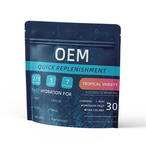 OEM dành cho người lớn thấp calorie điện bột hydrat hó<span class=keywords><strong>a</strong></span> gói Lemon flavour ngọt năng lượng uống Halal chứng nhận thể thao - Product Image 5