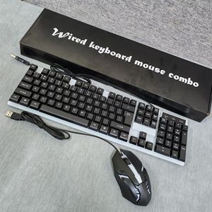 Wired Keyboard Mouse Combo 104 <b>Keys</b> LED Backlit English <b>USB</b> Gaming Set - Product Image 4