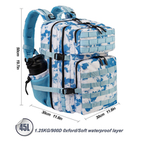 Mochila de Senderismo Trailpop Ultra Ligera con Estructura Ergonómica para Viajes por el Campo, 50L
