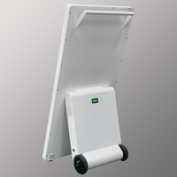 Panneau d'affichage numérique mobile intérieur A-Frame avec écran publicitaire LCD 43 "alimenté par batterie et intégré