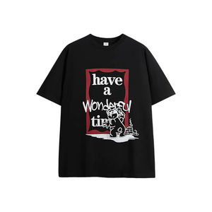 Vente en gros T-Shirt unisexe blanc de haute qualité 100% coton organique T-Shirt conception personnalisée imprimé Logo hommes T-Shirt - Product Image 2